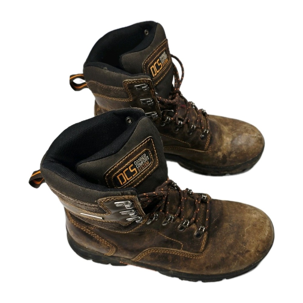 Danner Crafter 8 Brown Waterproof Work‎ Boots Mens 8 Danner Dry Comfort System